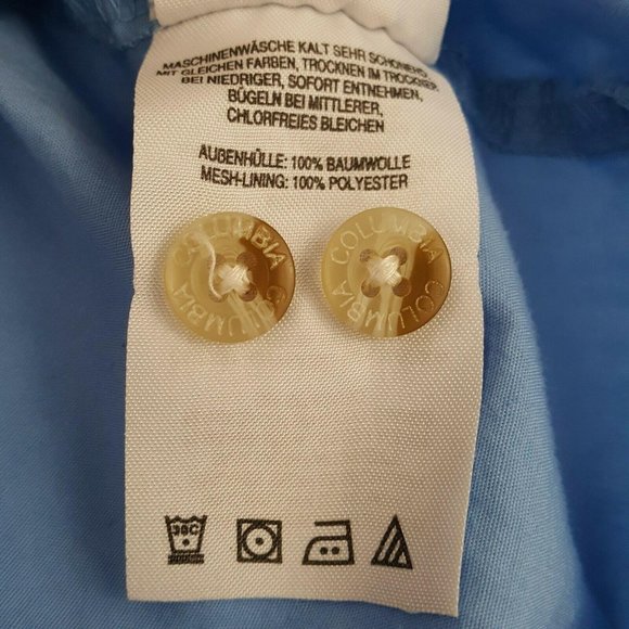 Men’s Columbia PFG Short Sleeve Shirt Button Down Fishing Vented Blue Size XL - Picture 6 of 12